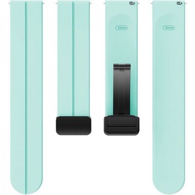Curea universala 20 mm din silicon pentru Galaxy Watch 6, 5 si 4, verde deschis 5