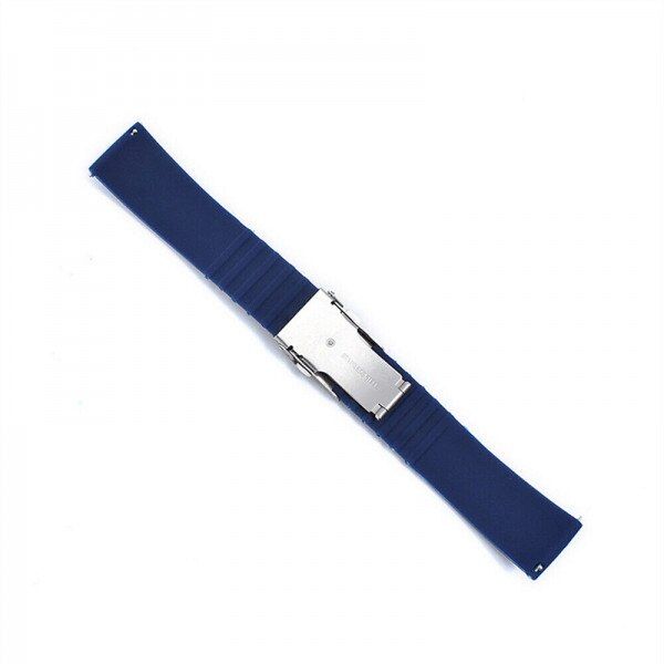 Curea universala 22 mm din silicon pentru Galaxy Watch 3 si Huawei Watch GT, albastru camuflaj 3