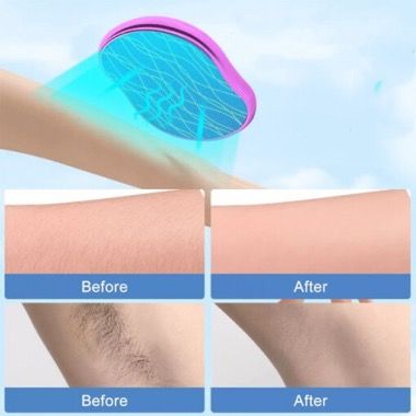 Epilator manual cu nano-cristale pentru indepartarea parului, albastru 3