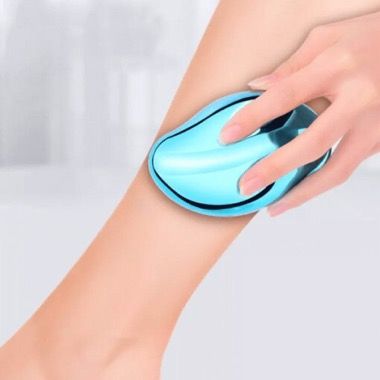 Epilator manual cu nano-cristale pentru indepartarea parului, albastru 4
