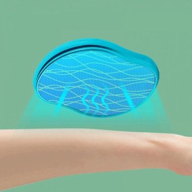 Epilator manual cu nano-cristale pentru indepartarea parului, albastru 5
