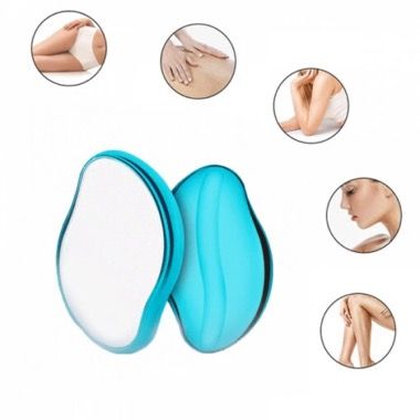 Epilator manual cu nano-cristale pentru indepartarea parului, albastru 7