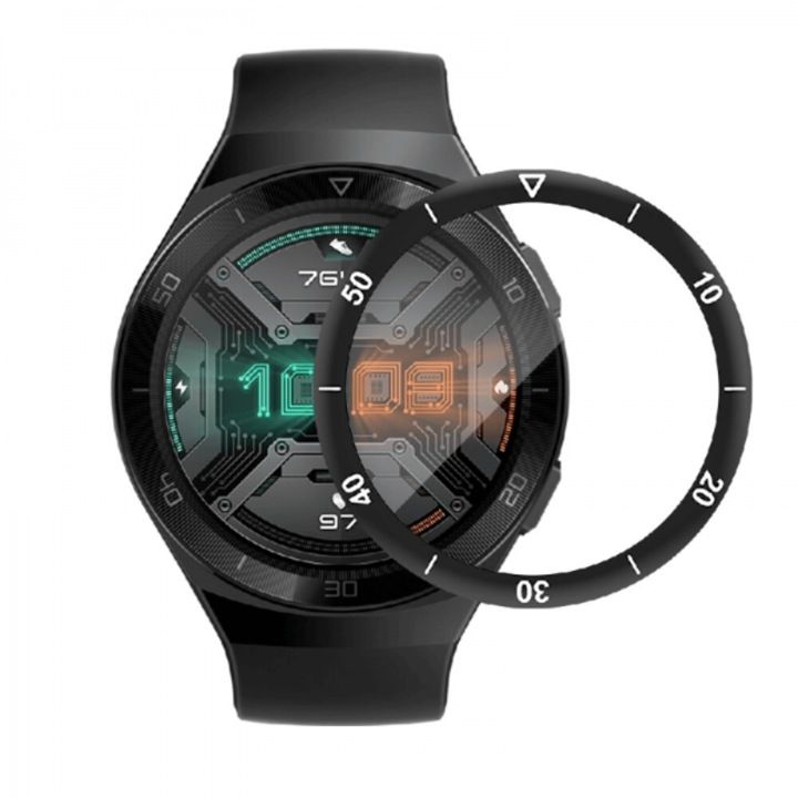 Folie de protectie fullsize 3D pentru Huawei Watch GT2, 46 mm, neagra 2