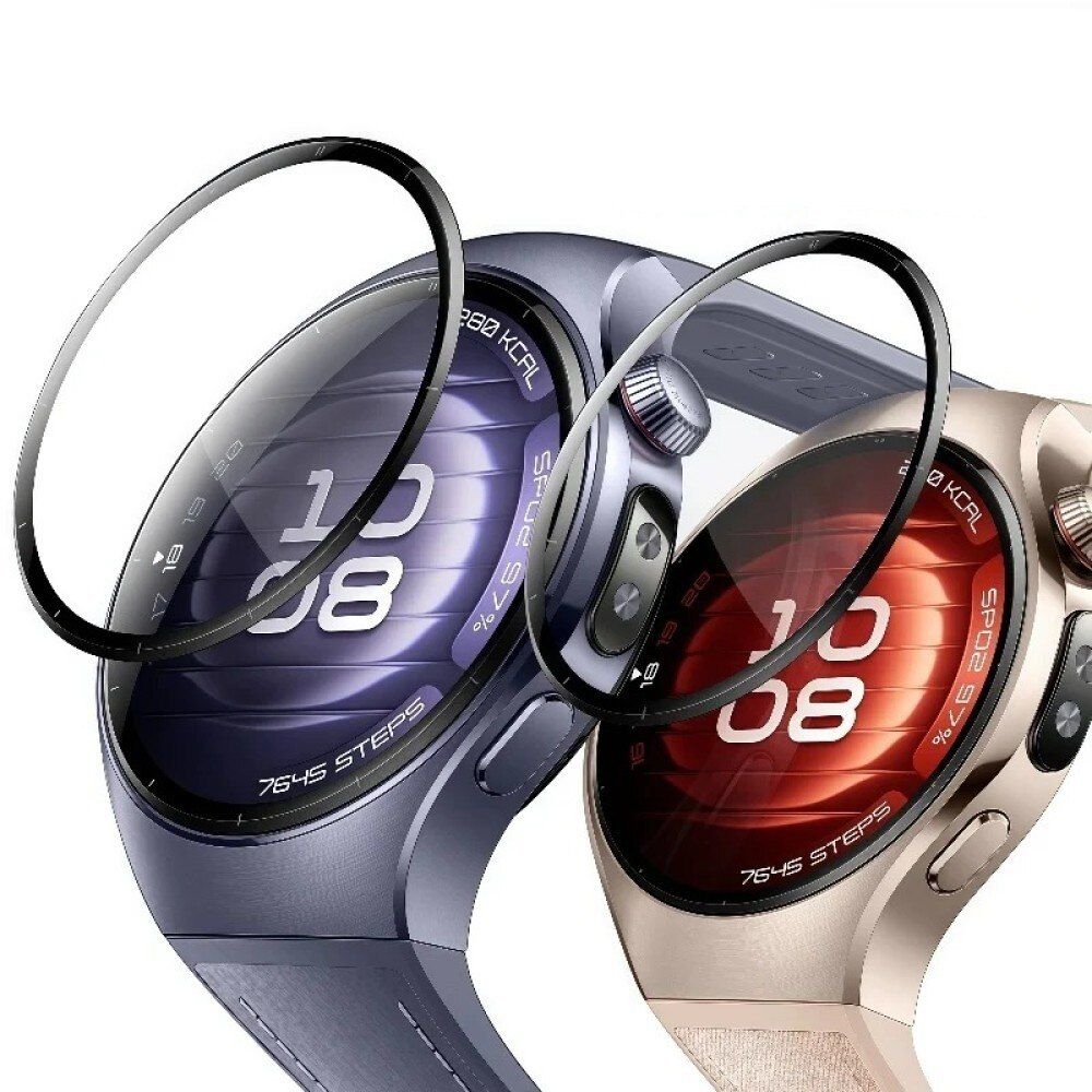 Folie de protectie fullsize 3D pentru Huawei Watch GT2, 46 mm, neagra 3