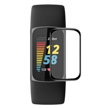 Folie de protectie fullsize pentru Fitbit Charge 6, rezistenta la socuri, neagra 1