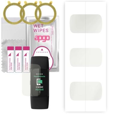 Folie de protectie fullsize pentru Fitbit Charge 6, rezistenta la socuri, neagra 3