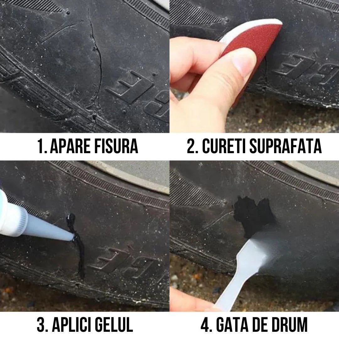 Gel Instant pentru Repararea Cauciucurilor 5