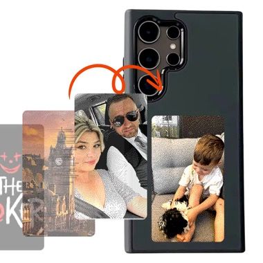 Husa Bermek Samsung Galaxy S24 Ultra cu ecran E-Ink NFC, silicon si folie sticla, negru 4