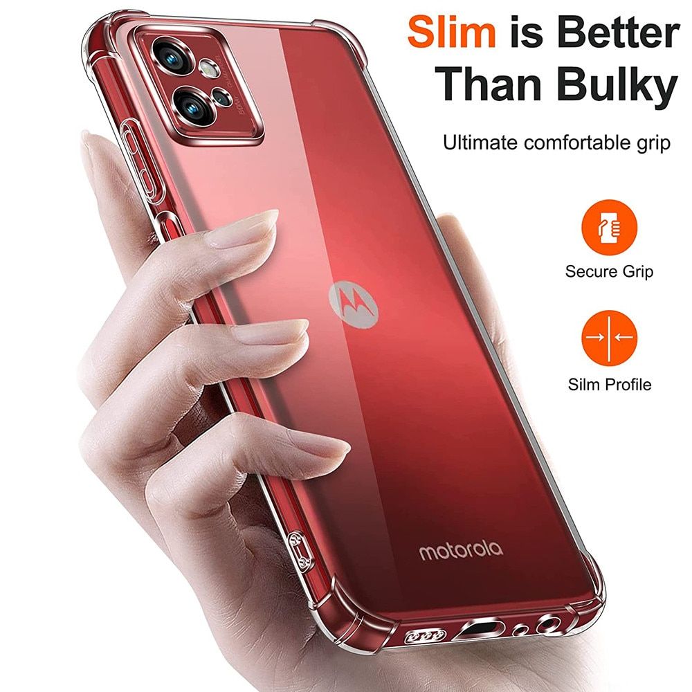 Husa Motorola G32 antisoc Bermek cu 2 folii de protectie, visiniu 2