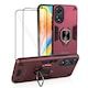 Husa Oppo A78 4G antisoc albastra cu 2 folii de protectie, Bermek 3