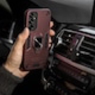 Husa Oppo A78 4G antisoc Bermek cu 2 folii de protectie, visiniu 6