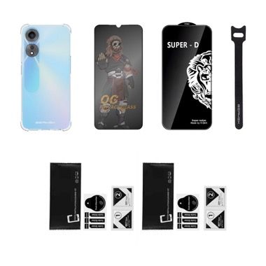 Husa Oppo A78 5G antisoc cu folie sticla si folie privacy, Bermek 6