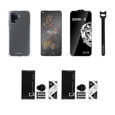 Husa Oppo A94 4G si Reno 5 Lite antisoc cu folie sticla si folie privacy, Bermek 6