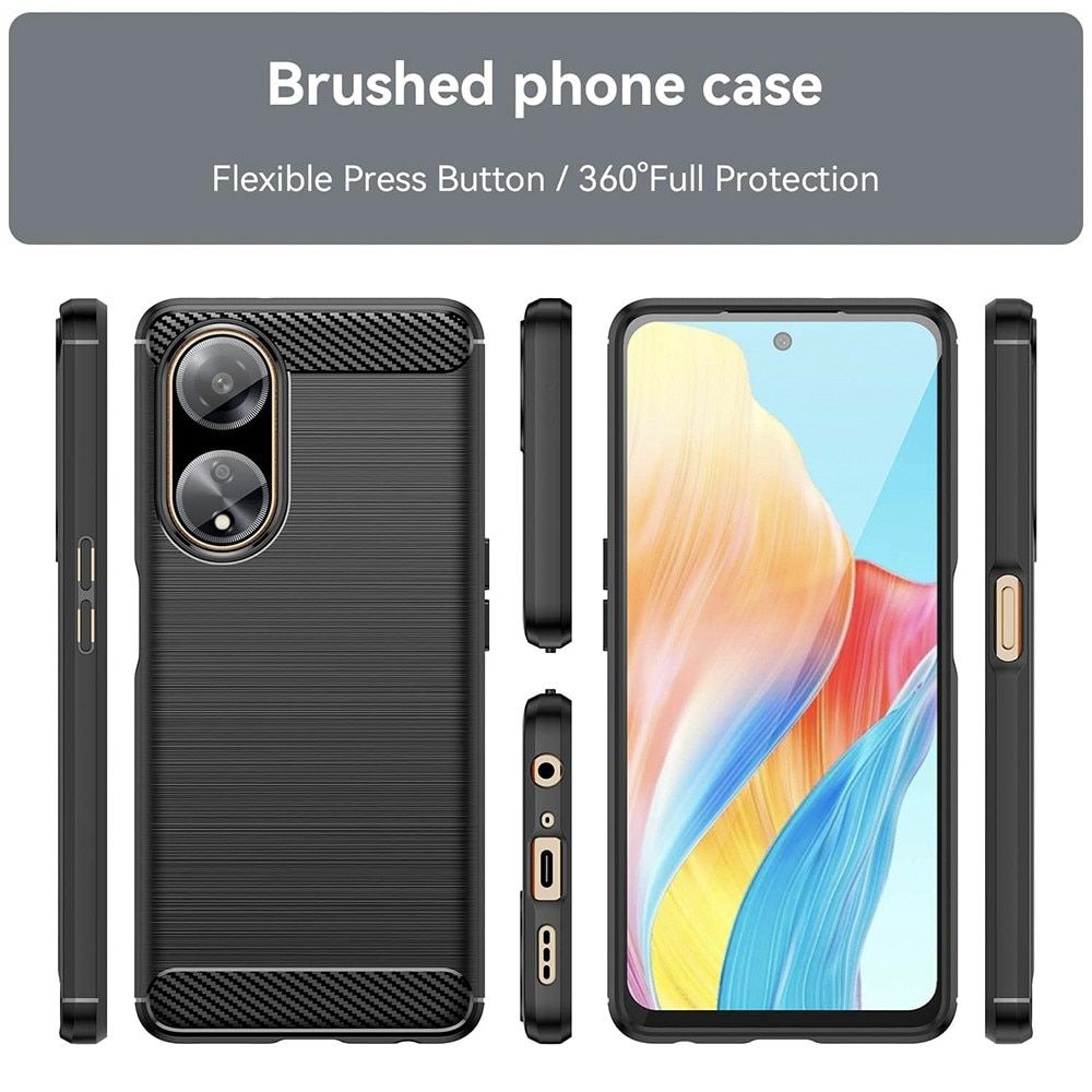 Husa Oppo A98 5G antisoc transparenta cu folie sticla si folie privacy, TPU 2