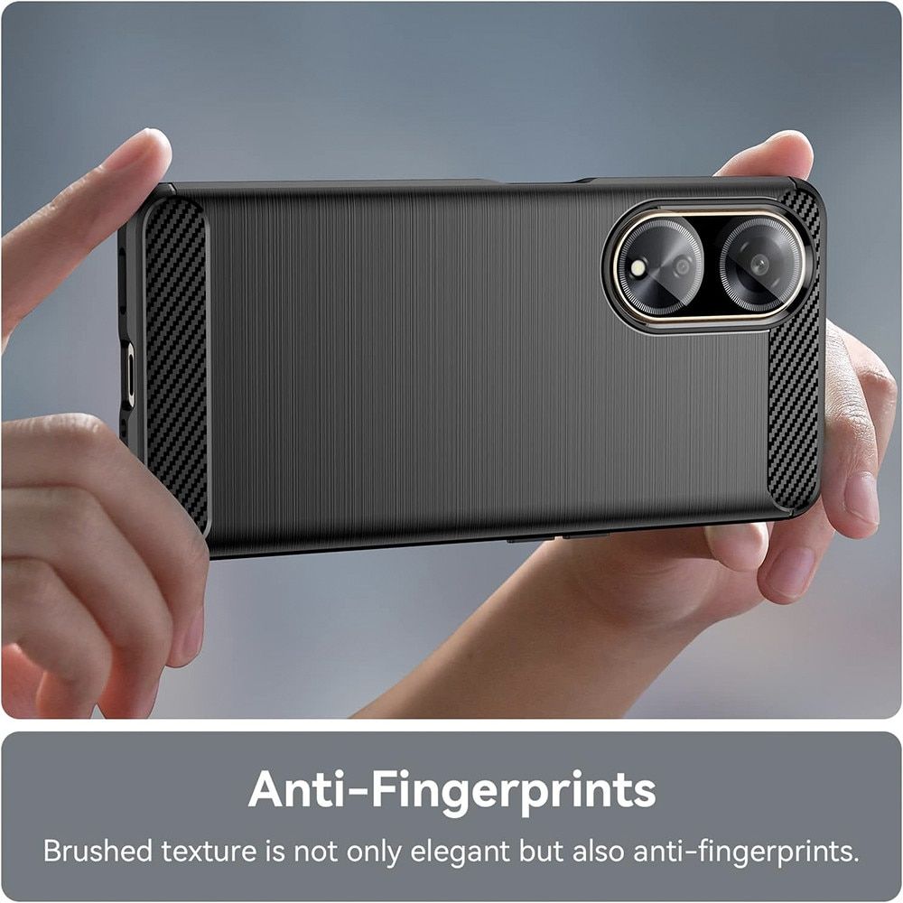 Husa Oppo A98 5G antisoc transparenta cu folie sticla si folie privacy, TPU 5