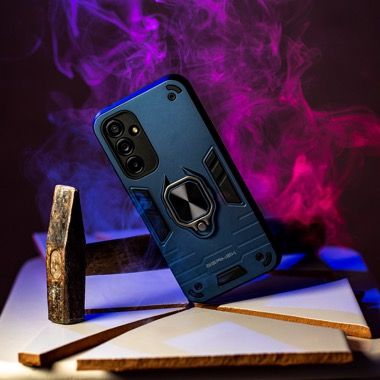 Husa Oppo Reno 10 5G antisoc Bermek cu 2 folii de protectie, albastru 2