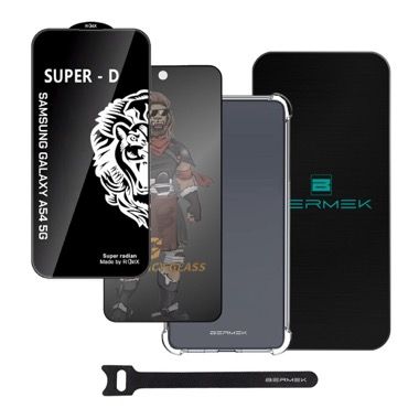 Husa Samsung Galaxy A54 5G antisoc cu folie sticla si folie privacy, Bermek