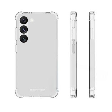 Husa Samsung Galaxy S23 antisoc Bermek cu folie sticla si folie privacy, TPU transparent 7