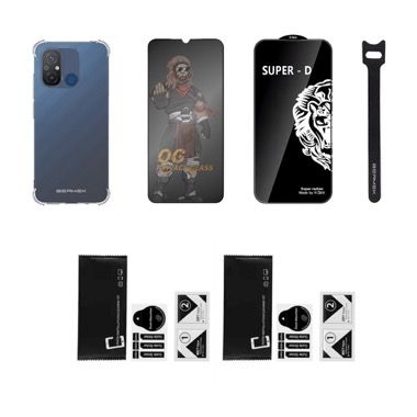 Husa Xiaomi Redmi 12C antisoc cu folie sticla si folie privacy, Bermek 6