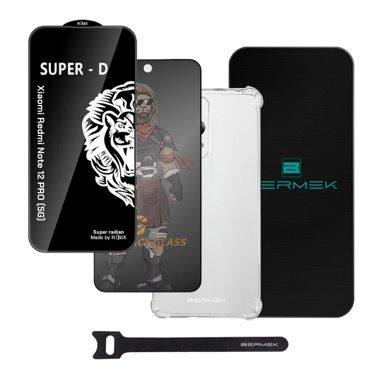 Husa Xiaomi Redmi Note 12 Pro 5G antisoc cu folie sticla si folie privacy, Bermek