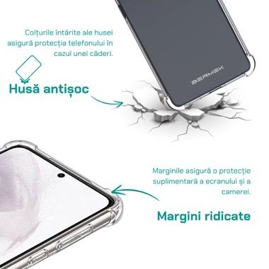 Husa Xiaomi Redmi Note 12 Pro 5G antisoc cu folie sticla si folie privacy, Bermek 4