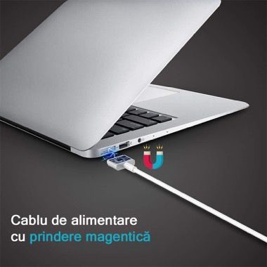 Incarcator MacBook 85W cu conector magnetic MagSafe 2 in forma T, 1.8 m, alb 4