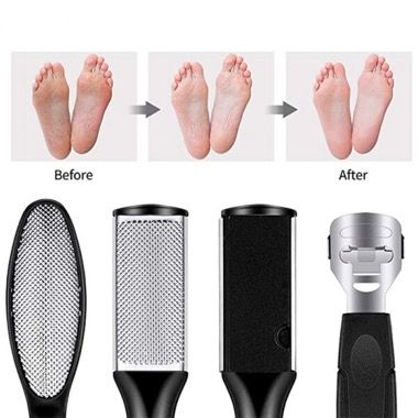 Kit 21 in 1 pentru pedichiura din inox, cu pile si distantiere, negru 6