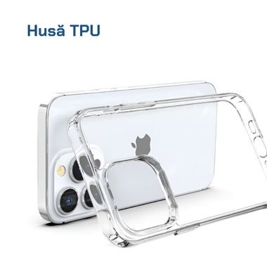 Kit 6 in 1 husa iPhone 12 antisoc TPU cu folie sticla si protectie camera, transparent 2