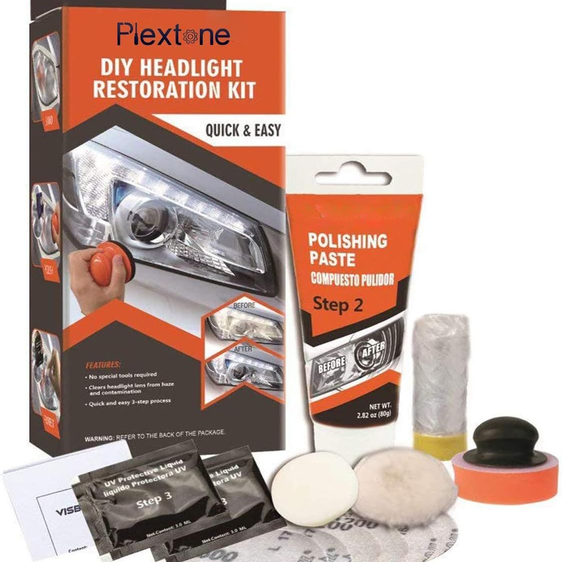 Kit Profesional de Restaurare a Farurilor 3