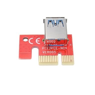 Kit riser card VER007S pentru minat, PCI-E 1X la 16X, cablu extensie USB 3.0 de 60 cm 3