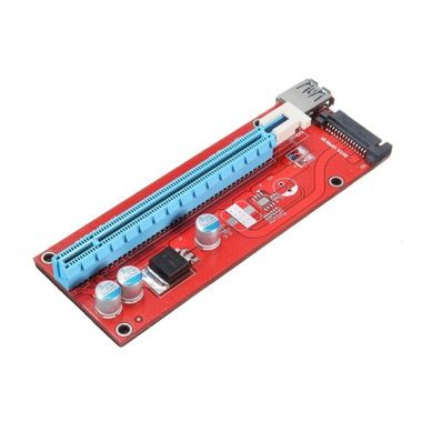 Kit riser card VER007S pentru minat, PCI-E 1X la 16X, cablu extensie USB 3.0 de 60 cm 4