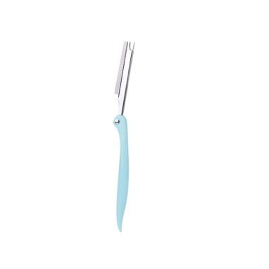 Lama trimmer pliabila tip briceag 57 mm cu 5 rezerve, pentru barba si mustata, turcoaz