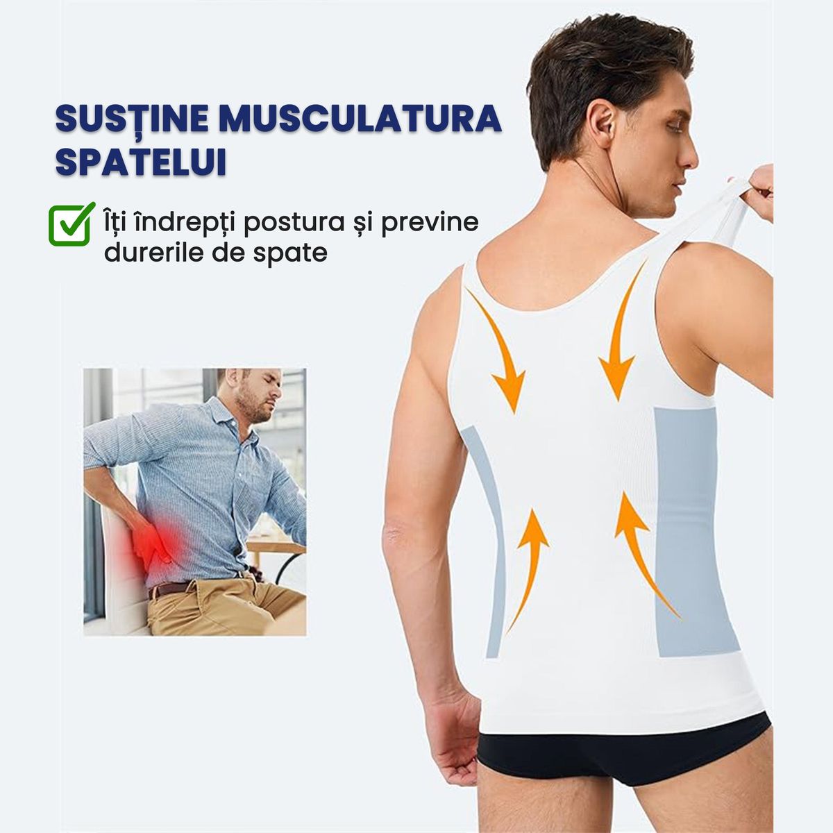 Maiou Modelator pentru Bărbați Slim’n Lift – Ascunde Burta 5