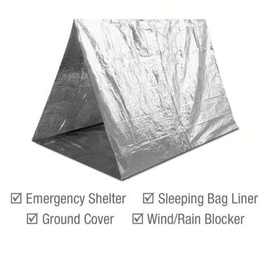 Patura izoterma de urgenta din aluminiu 210x130 cm, argintie, camping si supravietuire 4