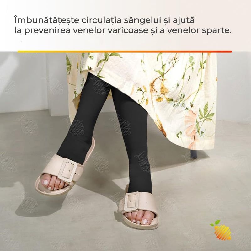 Șosete compresie fără degete, cu fermoar, Antidurere 4