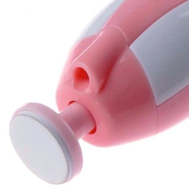 Pila electrica de unghii pentru bebelusi si copii, cu 6 capete si LED, roz 6