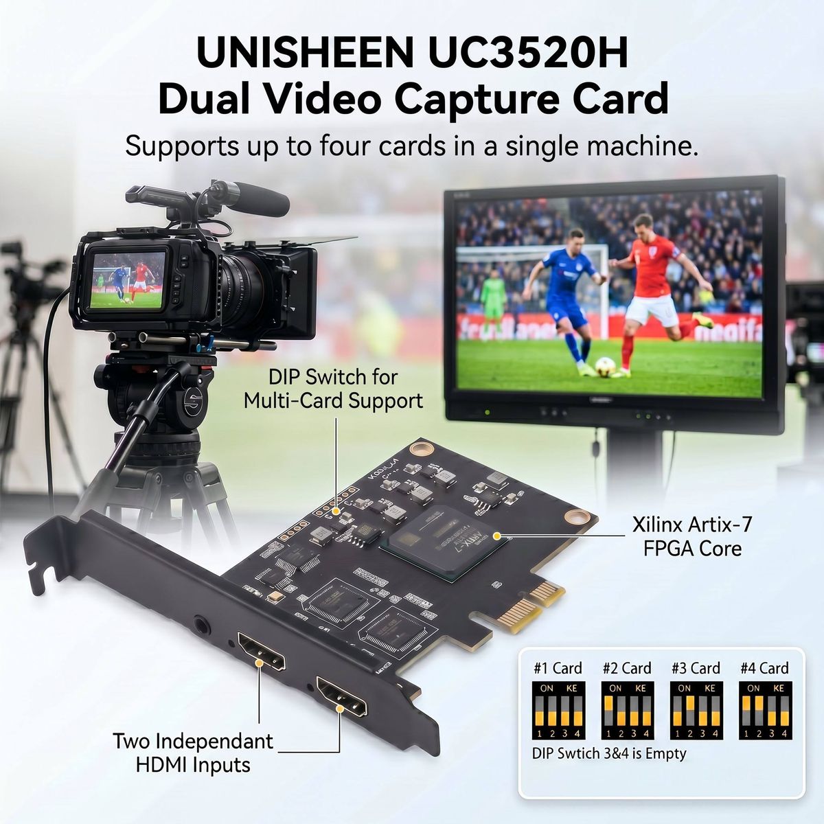 Placa de captura video HDMI la USB, intrare 4K si inregistrare 1080p 60fps, negru
