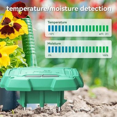 Senzor de sol pentru umiditate si temperatura RainPoint, conexiune WIFI, gri 3