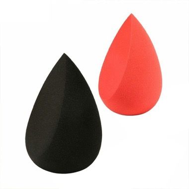 Set 2 aplicatoare tip beauty blender pentru fond de ten, cu latura plata 2