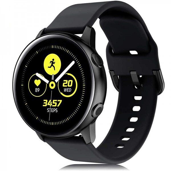 Set 2 curele 20 mm pentru Samsung Galaxy Watch si Huawei Watch GT, crem multicolor si galben 5