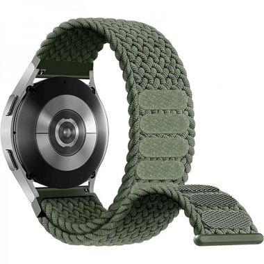 Set 2 curele 22 mm pentru Samsung Galaxy Watch si Huawei Watch GT, silicon si nylon, verde 6