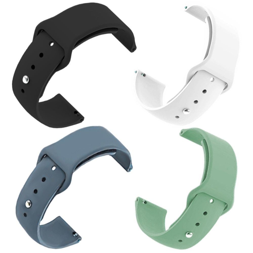Set 2 curele 22 mm pentru Samsung Galaxy Watch si Huawei Watch GT, verde caramiziu 1