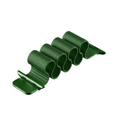 Set 2 curele pentru Apple Watch 38-41 mm, silicon si otel inoxidabil, verde roz deschis 4