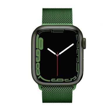 Set 2 curele pentru Apple Watch 38-41 mm, silicon si otel inoxidabil, verde roz deschis 6