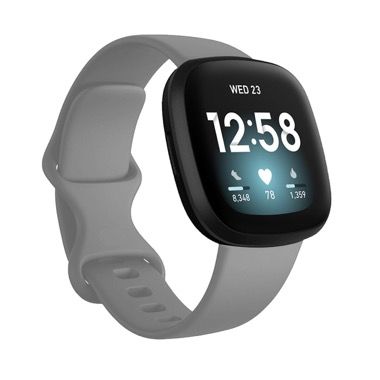 Set 2 curele silicon pentru Fitbit Versa 3 si Fitbit Sense, albastru, negru 7