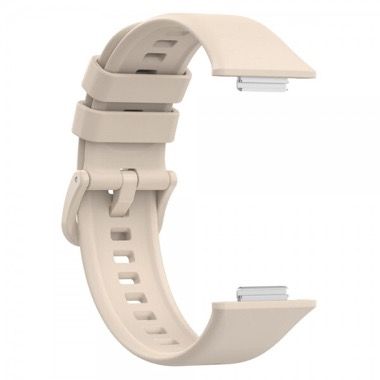 Set 2 curele silicon pentru Huawei Watch Fit 2, roz-alb si crem 5