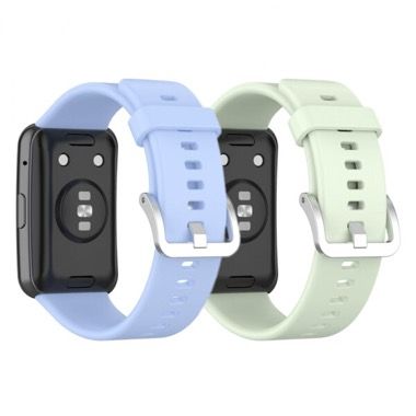 Set 2 curele silicon pentru Huawei Watch Fit, verde, albastru 5