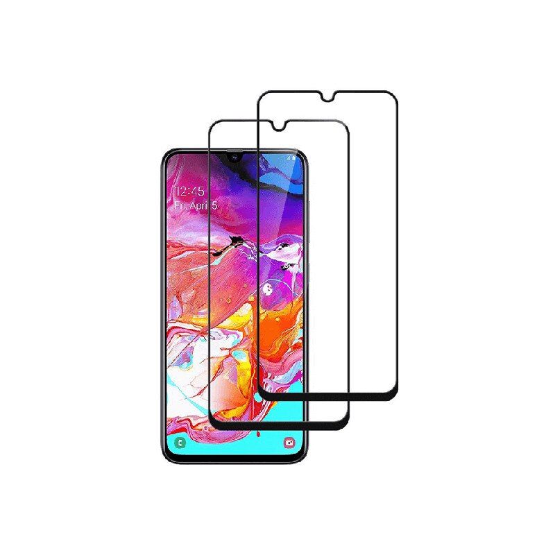 Set 2 folii de sticla securizata fullsize pentru Samsung Galaxy C5 si C5 Pro, alb