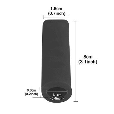 Set 2 huse silicon pentru frana de mana si cric trotineta electrica, negru 5