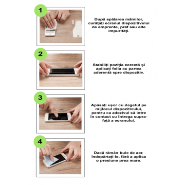 Set 2 in 1 husa antisoc cu inel si folie sticla ceramica pentru Samsung Galaxy M52 5G, albastru inchis 6